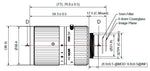 12mm C Mount Lens for 2/3