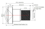 4mm All glass low distortion lens cil047