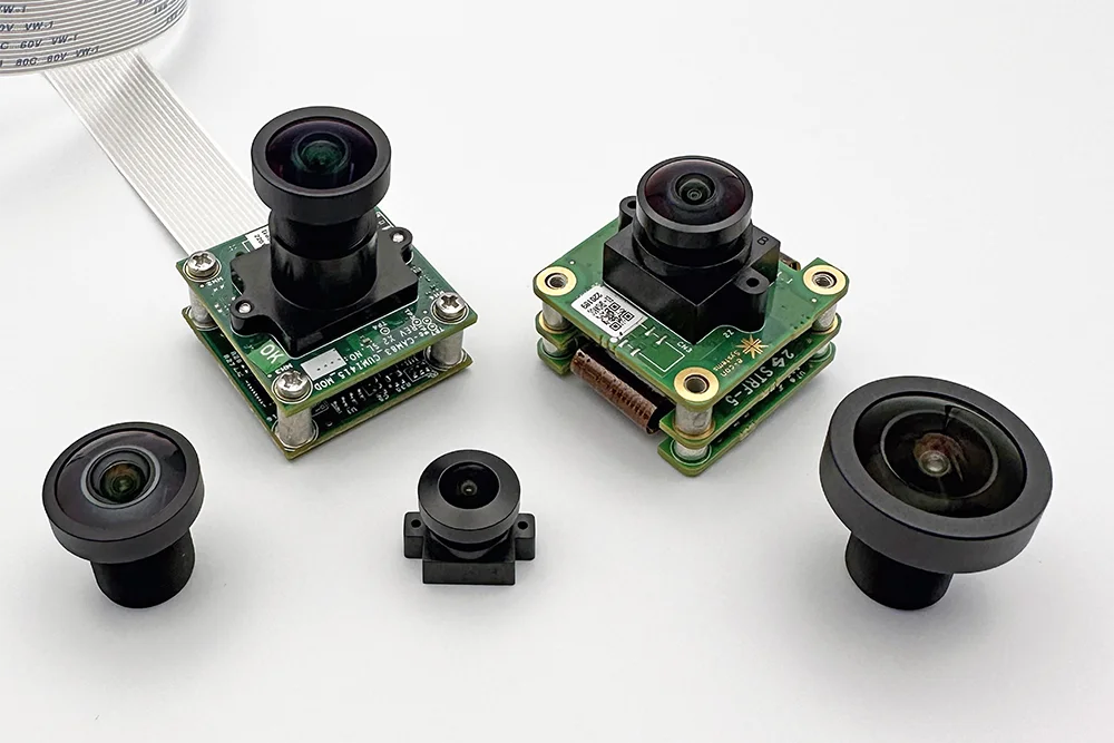 M12 lenses and fisheye lenses in a range of thread sizes and focal lengths