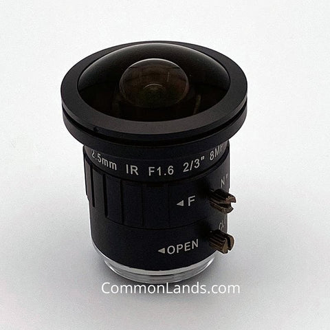 Fisheye 2.5mm CS Mount Lens