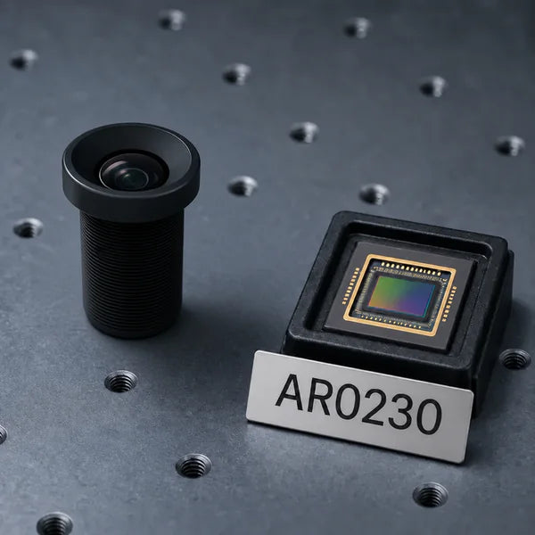 AR0230 image sensor with a recommended Commonlands lens and calculated field of view