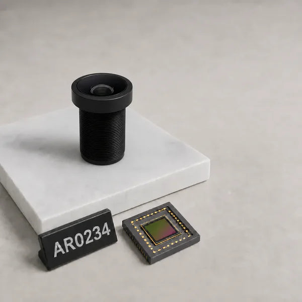 AR0234 image sensor with a recommended Commonlands lens and calculated field of view