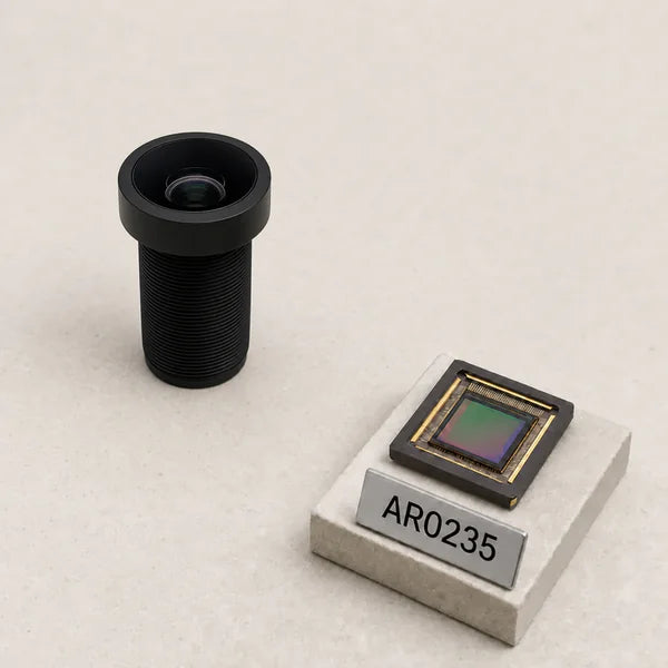 AR0235 image sensor with a recommended Commonlands lens and calculated field of view