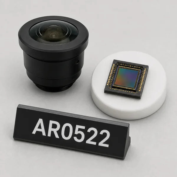 AR0522 image sensor with a recommended Commonlands lens and calculated field of view