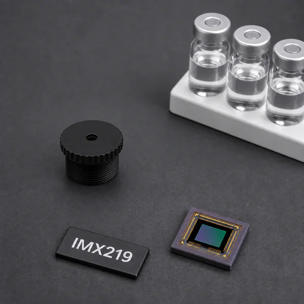 IMX219 image sensor with a recommended Commonlands lens and calculated field of view