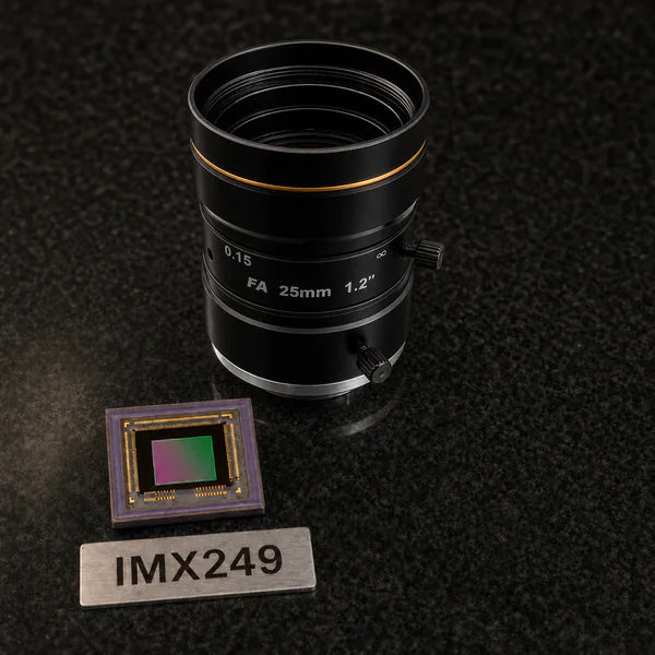 IMX249 image sensor with a recommended Commonlands lens and calculated field of view