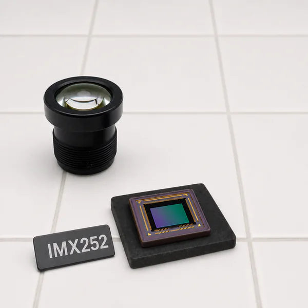 IMX252 image sensor with a recommended Commonlands lens and calculated field of view