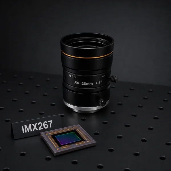 IMX267 image sensor with a recommended Commonlands lens and calculated field of view