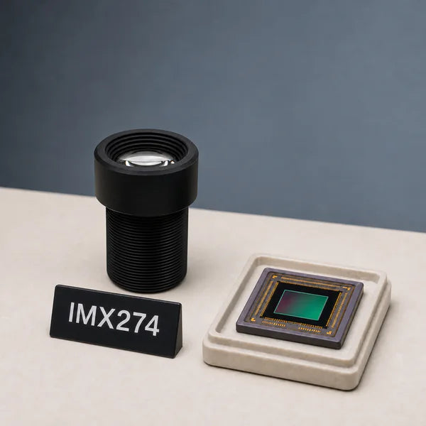 IMX274 image sensor with a recommended Commonlands lens and calculated field of view