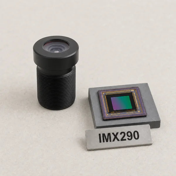 IMX290 image sensor with a recommended Commonlands lens and calculated field of view