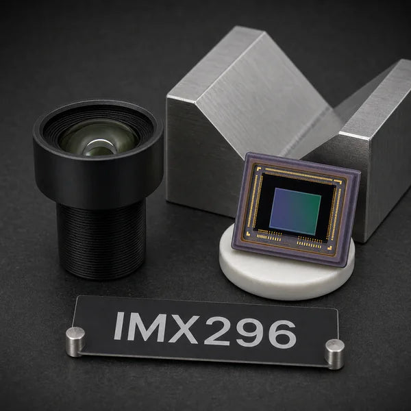 IMX296 image sensor with a recommended Commonlands lens and calculated field of view