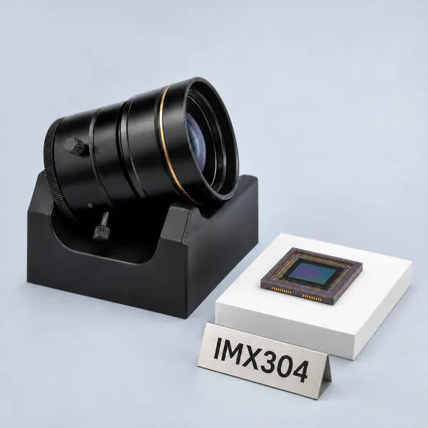 IMX304 image sensor with a recommended Commonlands lens and calculated field of view