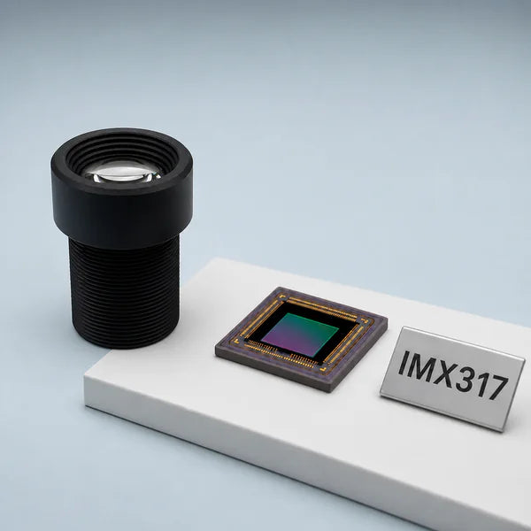 IMX317 image sensor with a recommended Commonlands lens and calculated field of view