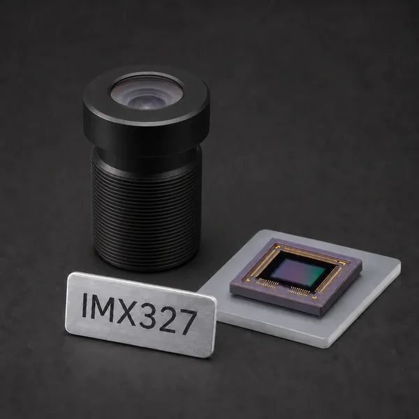 IMX327 image sensor with a recommended Commonlands lens and calculated field of view