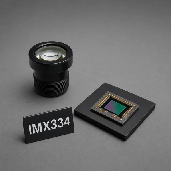 IMX334 image sensor with a recommended Commonlands lens and calculated field of view