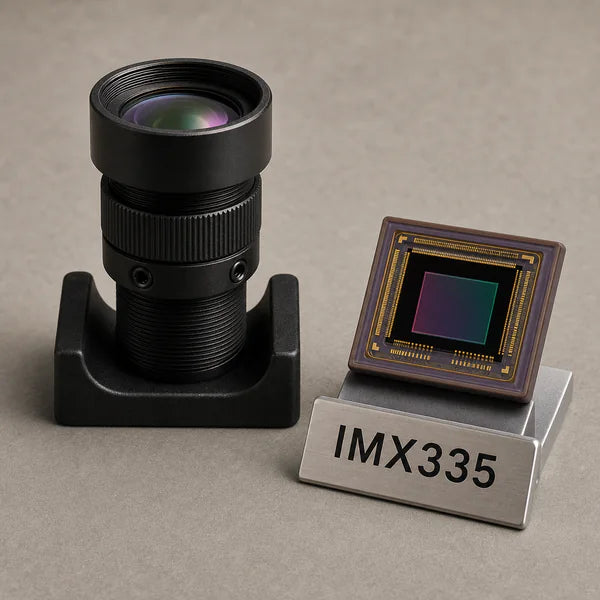 IMX335 image sensor with a recommended Commonlands lens and calculated field of view