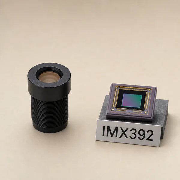 IMX392 image sensor with a recommended Commonlands lens and calculated field of view
