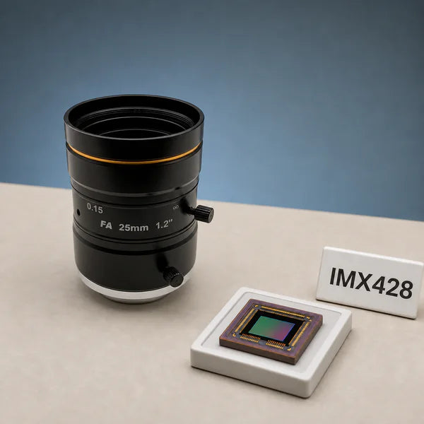 IMX428 image sensor with a recommended Commonlands lens and calculated field of view