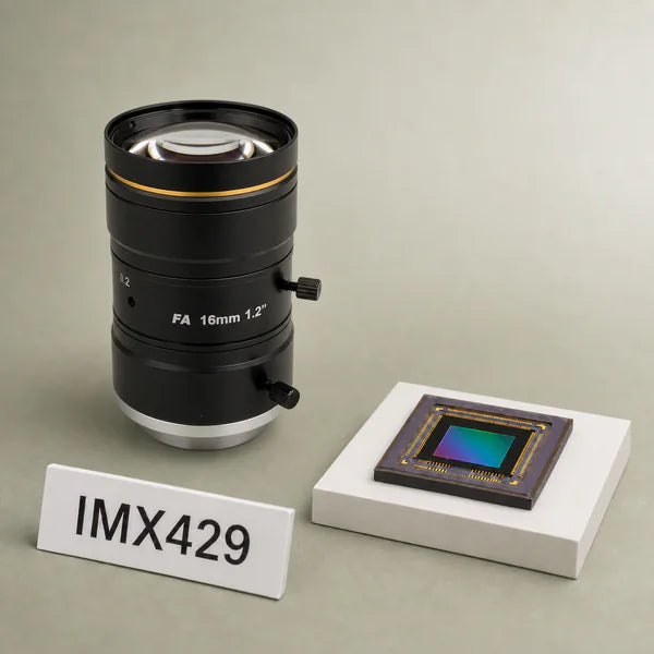 IMX429 image sensor with a recommended Commonlands lens and calculated field of view