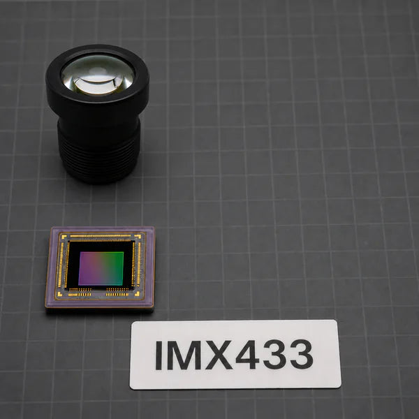 IMX433 image sensor with a recommended Commonlands lens and calculated field of view