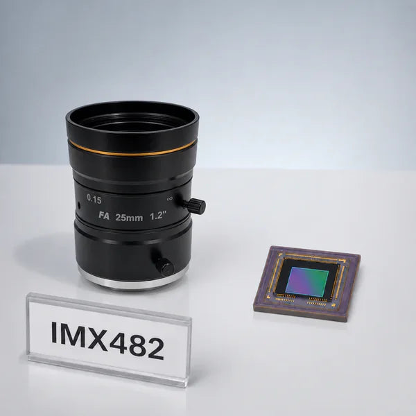 IMX482 image sensor with a recommended Commonlands lens and calculated field of view