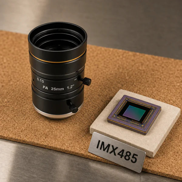 IMX485 image sensor with a recommended Commonlands lens and calculated field of view