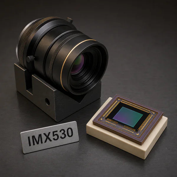 IMX530 image sensor with a recommended Commonlands lens and calculated field of view