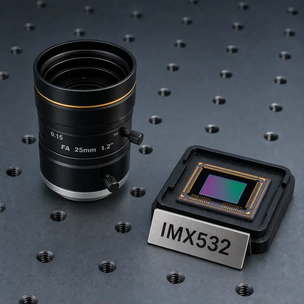 IMX532 image sensor with a recommended Commonlands lens and calculated field of view