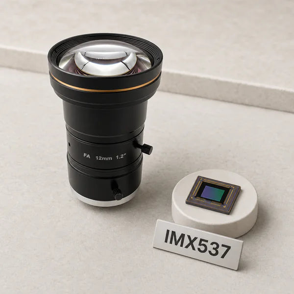IMX537 image sensor with a recommended Commonlands lens and calculated field of view