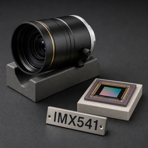 IMX541 image sensor with a recommended Commonlands lens and calculated field of view