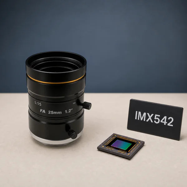 IMX542 image sensor with a recommended Commonlands lens and calculated field of view