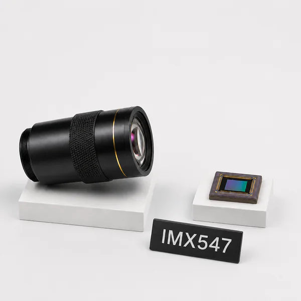 IMX547 image sensor with a recommended Commonlands lens and calculated field of view