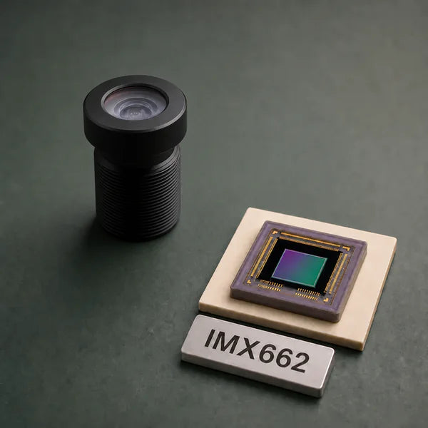 IMX662 image sensor with a recommended Commonlands lens and calculated field of view