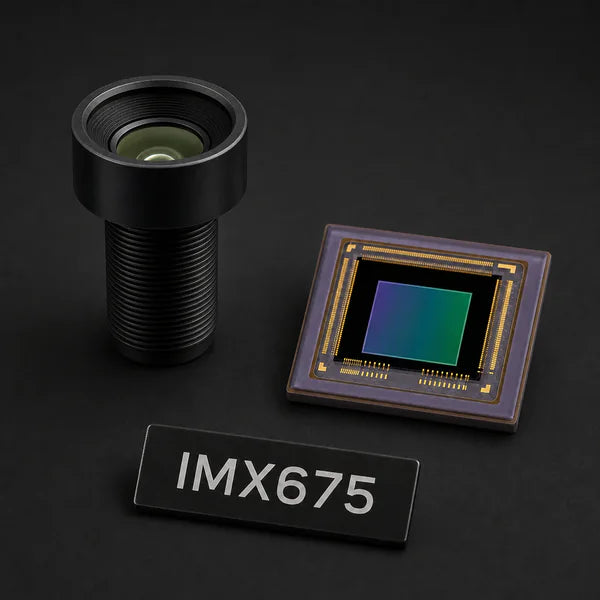 IMX675 image sensor with a recommended Commonlands lens and calculated field of view