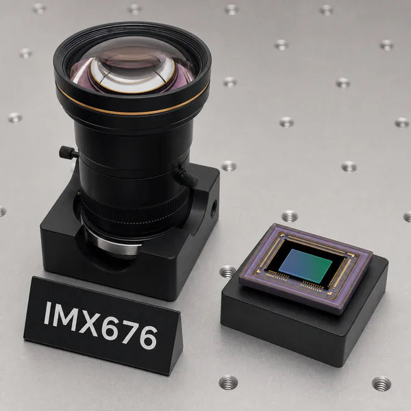 IMX676 image sensor with a recommended Commonlands lens and calculated field of view