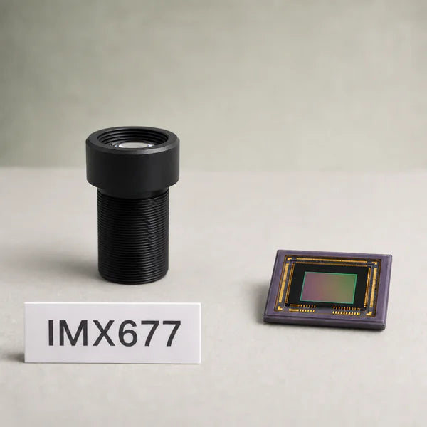 IMX677 image sensor with a recommended Commonlands lens and calculated field of view
