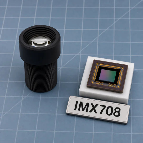 IMX708 image sensor with a recommended Commonlands lens and calculated field of view