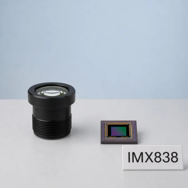 IMX838 image sensor with a recommended Commonlands lens and calculated field of view