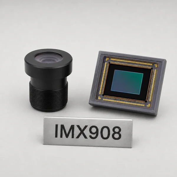 IMX908 image sensor with a recommended Commonlands lens and calculated field of view