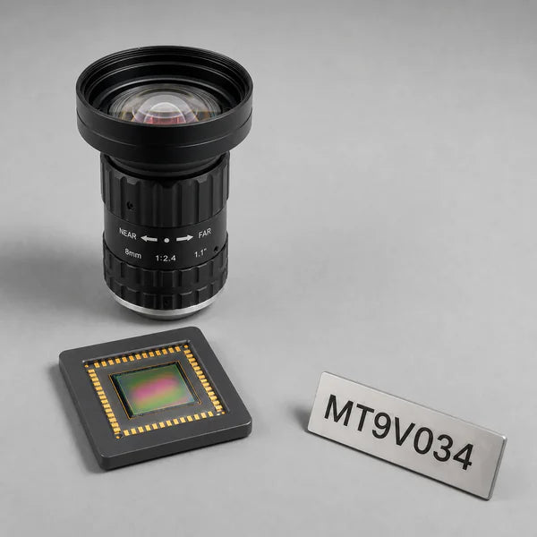 MT9V034 image sensor with a recommended Commonlands lens and calculated field of view