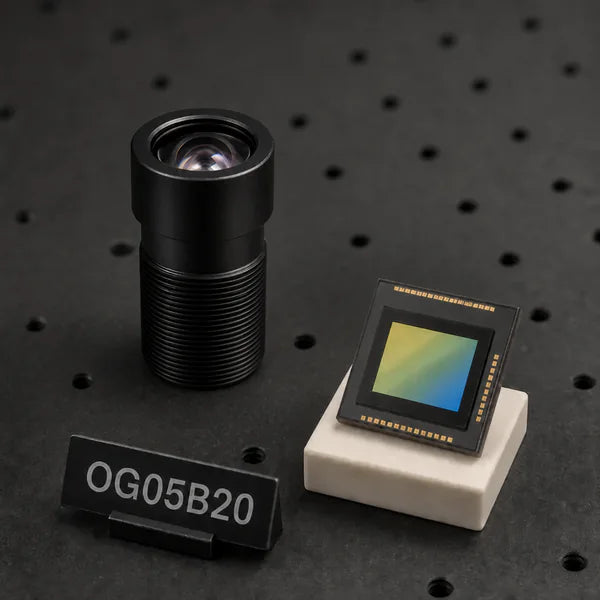 OG05B20 image sensor with a recommended Commonlands lens and calculated field of view