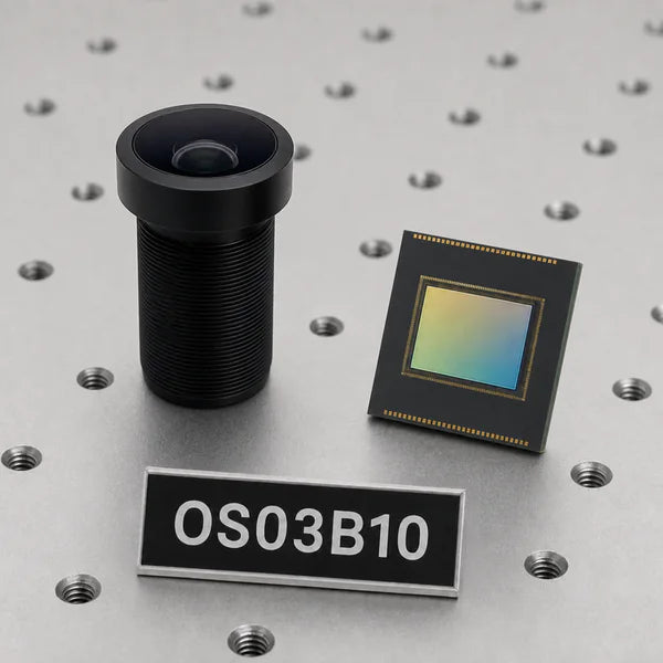 OS03B10 image sensor with a recommended Commonlands lens and calculated field of view