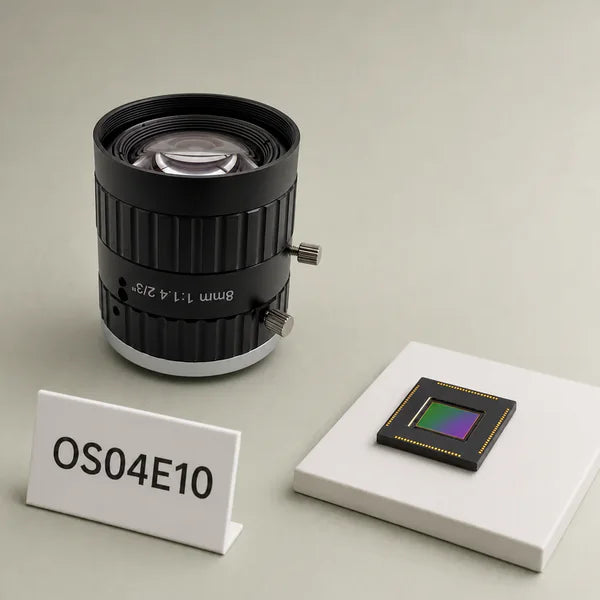 OS04E10 image sensor with a recommended Commonlands lens and calculated field of view