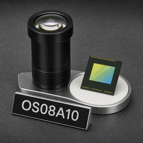 OS08A10 image sensor with a recommended Commonlands lens and calculated field of view