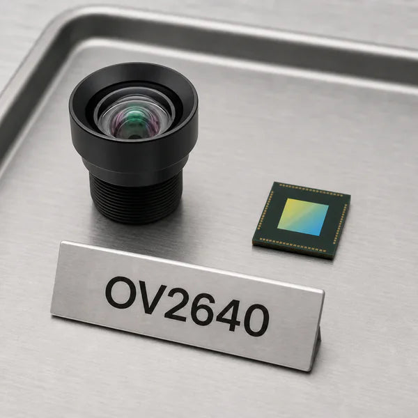 OV2640 image sensor with a recommended Commonlands lens and calculated field of view