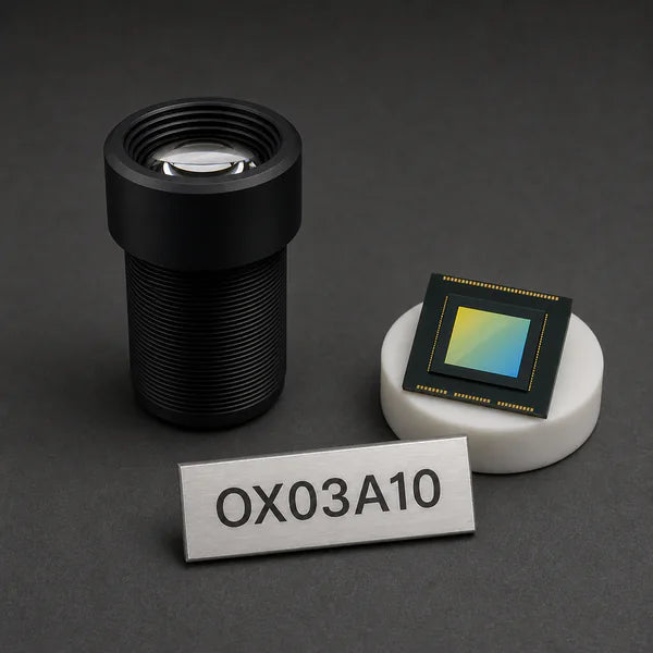 OX03A10 image sensor with a recommended Commonlands lens and calculated field of view