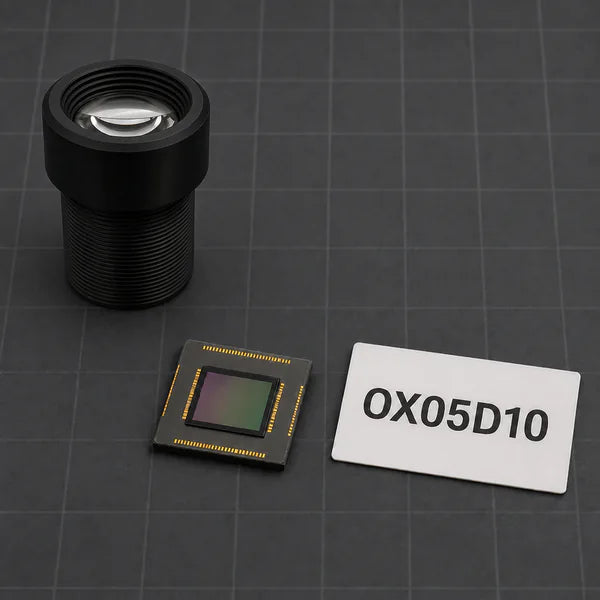 OX05D10 image sensor with a recommended Commonlands lens and calculated field of view