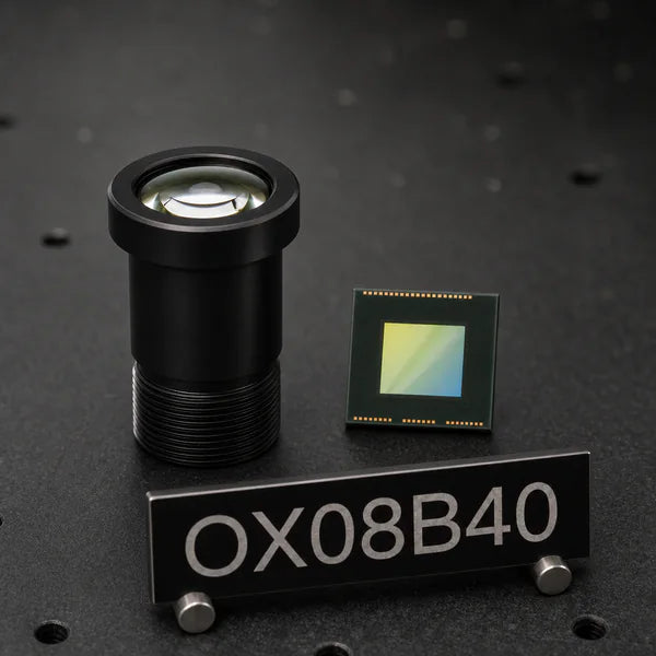 OX08B40 image sensor with a recommended Commonlands lens and calculated field of view
