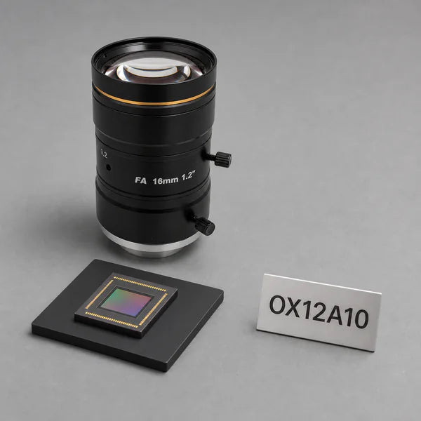 OX12A10 image sensor with a recommended Commonlands lens and calculated field of view