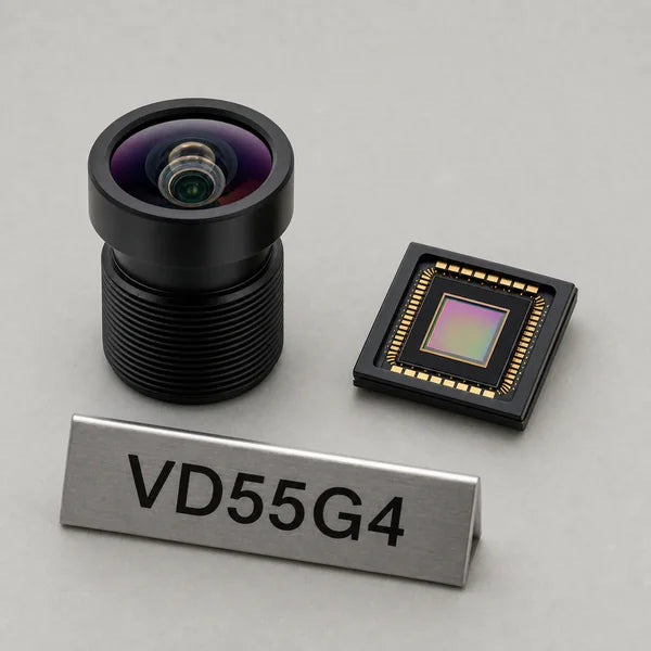VD55G4 image sensor with a recommended Commonlands lens and calculated field of view